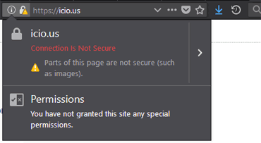 HTTPS mixed content check ICIO.US